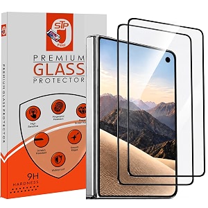 stp feel premium hd tempered glass screen protector guard compatible for iphone duo 5g 76 inch pack of 2  edge to edge coverage with easy to installation kit for smartphone