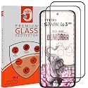 STP FEEL® Premium HD+ Tempered Glass Screen Protector Guard Compatible For Tecno Spark Go 3 Pro 5G (6.78 Inch, Pack of 2) | Edge to Edge Coverage With Easy to installation kit for Smartphone