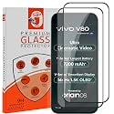 STP FEEL® Premium HD+ Tempered Glass Screen Protector Guard Compatible For Vivo V80 5G (6.59 Inch, Pack of 2) | Edge to Edge Coverage With Easy to installation kit for Smartphone