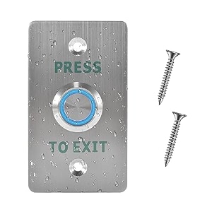 waterproof exit button with led ip67 door push switch noampnc 86  50mm