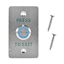 Waterproof Exit Button with LED IP67 Door Push Switch NO&NC 86 * 50mm