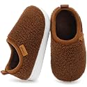 STQ KIDS Toddler Slippers Boys Girls Slip on Winter House Shoes