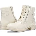 STQ Womens Combat Boots Lace Up Ankle