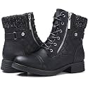 STQ Womens Combat Boots Lace Up Ankle
