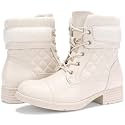 STQ Womens Combat Boots Lace Up Ankle