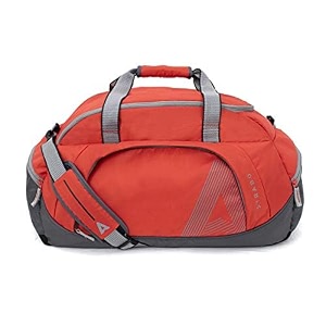 strabo columbia special travel duffel bag- 45 litre orange color water resistant luggage bag unisex