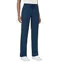 MIVEI Straight Leg Scrub Pants for Women with 8 Pockets High Rise Modern Classic Fit Cargo Scrub Bottom Flare Drawstring