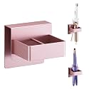 Straighteners Holder Wall Mounted Curling Iron Holder Metal Hair Dryer Holder for Curling Wands Accessories Adhesive Hair Tool Organizer Flat Iron Holder for Bathroom Barber Shops Vanity (Black)