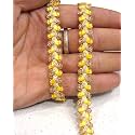Strala Golden Color Laces For Dresses, Sarees, Lehenga, Suits, Bags, Decorations, Borders, Crafts And Home Decor,Blouse (9Mtr) Design-180 (Yellow).