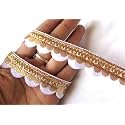 Strala Laces for Dresses, Sarees, Lehenga, Suits, Bags, Decorations, Borders, Crafts and Home Décor,Blouse (9 mtr) Design-252 (nalki Rose Golden)
