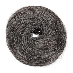 strands messy bun hair extension for women amp girls  100 human hair juda bun scrunchie  hair accessories for women  casual party amp wedding hair bun  salt amppepper