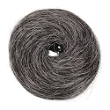 Strands Messy Bun Hair Extension for Women &amp; Girls | 100% Human Hair Juda Bun Scrunchie | Hair Accessories for Women | Casual, Party &amp; Wedding Hair Bun | Salt &amp;Pepper