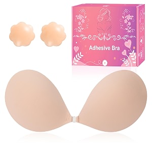 strapless push up bra wire free stick on invisible bra strapless sticky invisible push up silicone stick on bra for women backless dress