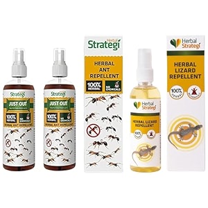 herbal strategi ant repellent - pack of 2 yellow 200 ml amp strategi herbal lizard repellent spray  100ml