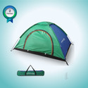 Strauss 2 Person Waterproof Portable Camping Tent with Top Cover|Ideal for Picnic,Hiking Tent - For All Age Group (Blue, Green)