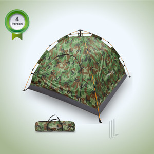 strauss 4 person automatic camping tent waterproof  portable  ideal for picnichiking tent - for all age group