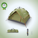 Strauss 4 Person Automatic Waterproof Camping Tent with Rainfly |Ideal for Picnic,Hiking Tent - For All Age Group (Green, Black)