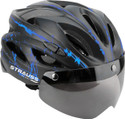 Strauss Adjustable Cycle Helmet with Magnetic Goggles | Bicycle Helmet For Boys & Adults Cycling Helmet