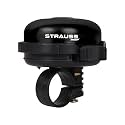 Strauss Bicycle Bell | Ultra-Loud Cycle Horn for Safety | Lightweight Anti-Rust Cycle Bell with Easy Flip Mechanism | Durable Quality Bell for Bikes | Cycling Accessories, (Black)