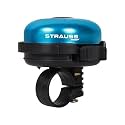 Strauss Bicycle Bell | Ultra-Loud Cycle Horn for Safety | Lightweight Anti-Rust Cycle Bell with Easy Flip Mechanism | Durable Quality Bell for Bikes | Cycling Accessories, (Blue)