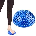 Strauss Hedgehog Balance Pods, Spiky Fitness Domes for Kids Adults Sports, Foot Massage, Stability Training, Physical Therapy, Yoga Gymnastics Exercise, Core Strength (Blue)
