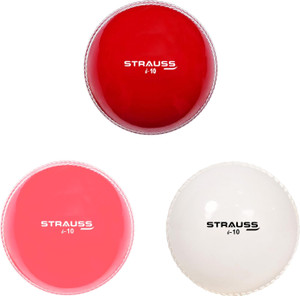 strauss i-10 ball  premium cricket pvc balls  heavy weight  hard  matchpractice cricket synthetic ball