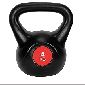 strauss kettlebell black 4 kg
