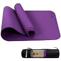 Strauss PE Eco-Friendly Yoga Mat, 6 mm (Purple)