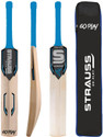 Strauss Slogger Cricket Bat with Grip for Gully Cricket & Tournaments ,Tennis Ball Bat Kashmir Willow Cricket  Bat For 15+ Yrs