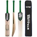 Strauss Slogger Cricket Bat | Kashmir Willow | Cricket Bat with Grip for Gully Cricket &amp; Tournament Match | Standard Tennis Ball Bat for Cricket | Size: 5 (800-900 Grams)