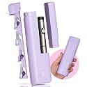 STRAWBERRY & CO Insulin Cooler Travel Case - Built-in Sharps Dispenser & Temperature-Control Organizer (Purple)