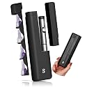 STRAWBERRY &amp; CO Insulin Cooler Travel Case - Built-in Sharps Dispenser &amp; Temperature-Control Organizer (Black)
