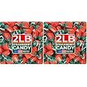 Strawberry Hard Candy Individually Wrapped by Cambie, 2 lbs of Strawberry Candy with a Deliciously Sweet Hard Exterior with a Soft, Fruit-Filled Center (Pack of 2)