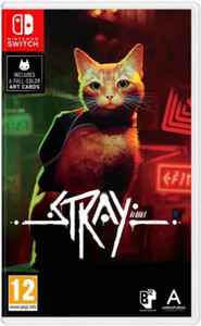 stray nintendo switch physical game cartridge  immersive cat adventure in futuristic city  best nintendo switch games story-driven nintendo games experience  highly rated stray nintendo switch adventure  offline game  perfect gift for nintendo gamers