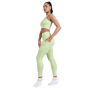 STRCH Nylon High Waist No-Roll Leggings for
