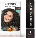 Streax Cream Hair Colour Dark Brown No-3 140ML, 3 Dark Brown