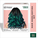 Streax Highlight Kit, Hair Colour for Women - 180g, DIY Application, Forest Green