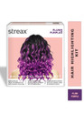 Streax Highlight Kit, Hair Colour for Women - 180g, DIY Application, Plum Purple