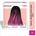 Streax Highlight Kit, Hair Colour for Women - 180g, DIY Application, Plush Pink