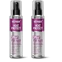 Streax Heat Protection Spray For Hair -100 Ml, Hair Styling Spray For Women &amp; Men, Heat Protectant Spray For Hair Upto 250°C &amp; 2X Less Hair Breakage I Frizz Free &amp; Helps In Damage Control (Pack of 2)