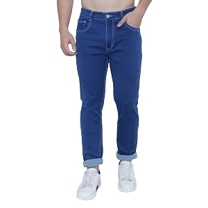 Strechable Denim Regular Fit Mid Waist Light