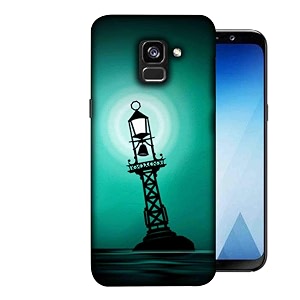 street light silhouette icon hard printed designer case for samsung galaxy a5 2018 back cover mrr1491