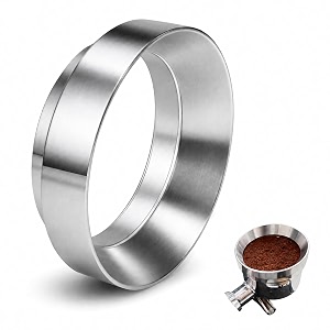 street27 58mm magnetic portafilter dosing ring  stainless steel espresso funnel for mess-free coffee grinding  barista powder ring accessory for 58mm portafilter 58mm