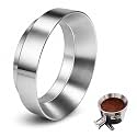Street27 58mm Magnetic Portafilter Dosing Ring – Stainless Steel Espresso Funnel for Mess-Free Coffee Grinding | Barista Powder Ring Accessory for 58mm Portafilter (58mm)