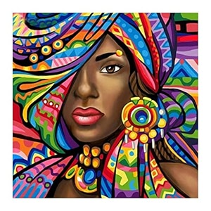 street27 diy 5d diamond painting by number kits for adults amp kids full drill round diamond crystal gem art cross stitch crystal rhinestone embroidery home wall gift158x158inch african woman