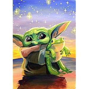 street27 diy 5d diamond painting by number kits for adults amp kids full drill round diamond crystal gem art cross stitch crystal rhinestone embroidery home wall decor gift12x16inch color 1