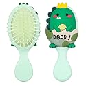 Street27® Toddler Ultra-Soft Bristle Brush | Mini Detangler Comb for Kids &amp; Babies with Air-Cushion | Pain-Free Styling for All Hair Types (Green)