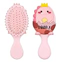Street27® Toddler Ultra-Soft Bristle Brush | Mini Detangler Comb for Kids &amp; Babies with Air-Cushion | Pain-Free Styling for All Hair Types (Pink)