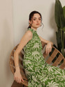 STREET9 Women Fit and Flare Green Below