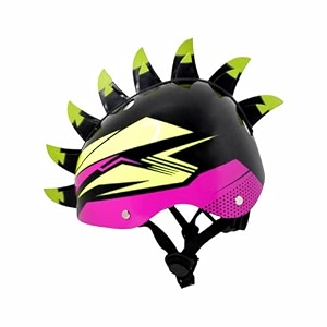 streetjam kids cycle helmet finhawk open face sports helmet hard pp outer shell eps inner comfort linner case adjustable strap amp dial multi air vents unisex helmet 5-8 years blackgreen pink